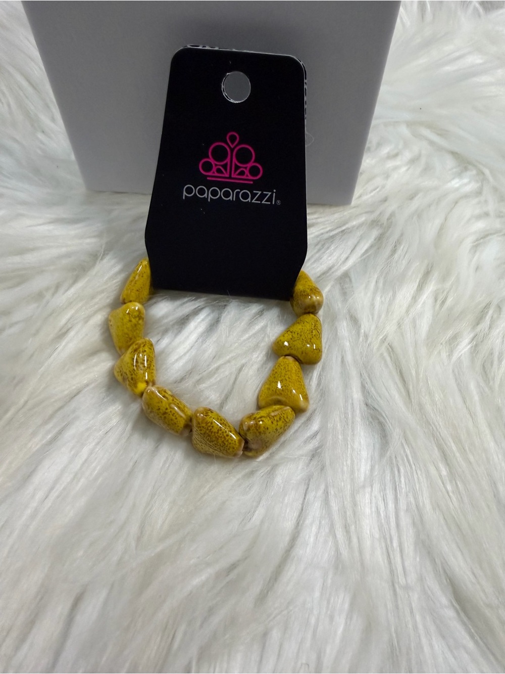 🩷5/$10🩷 Paparazzi Mustard Yellow Beaded Stretch Bracelet